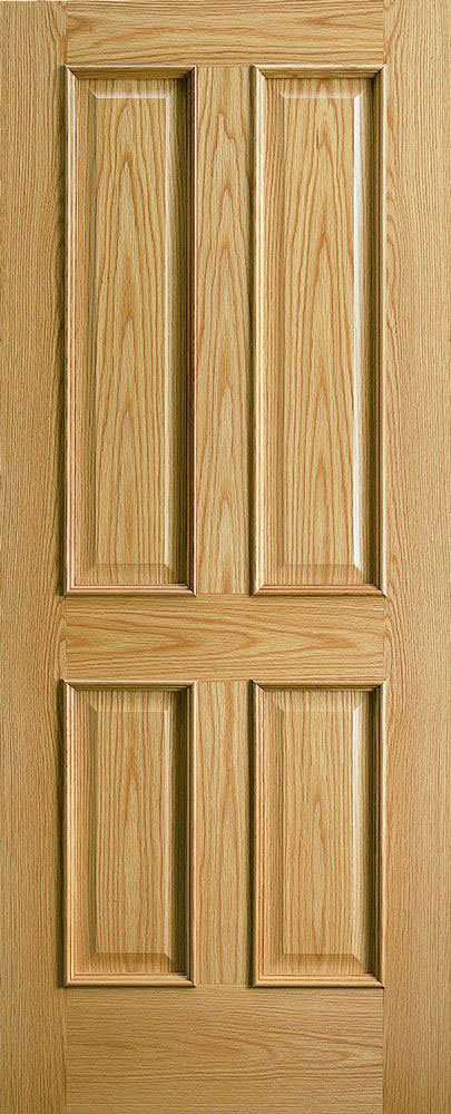 traditional 4 panel door - oak