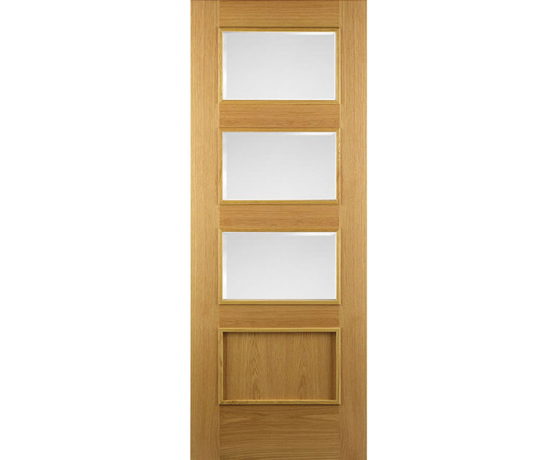 Burgos 3 light glazed door Oak
