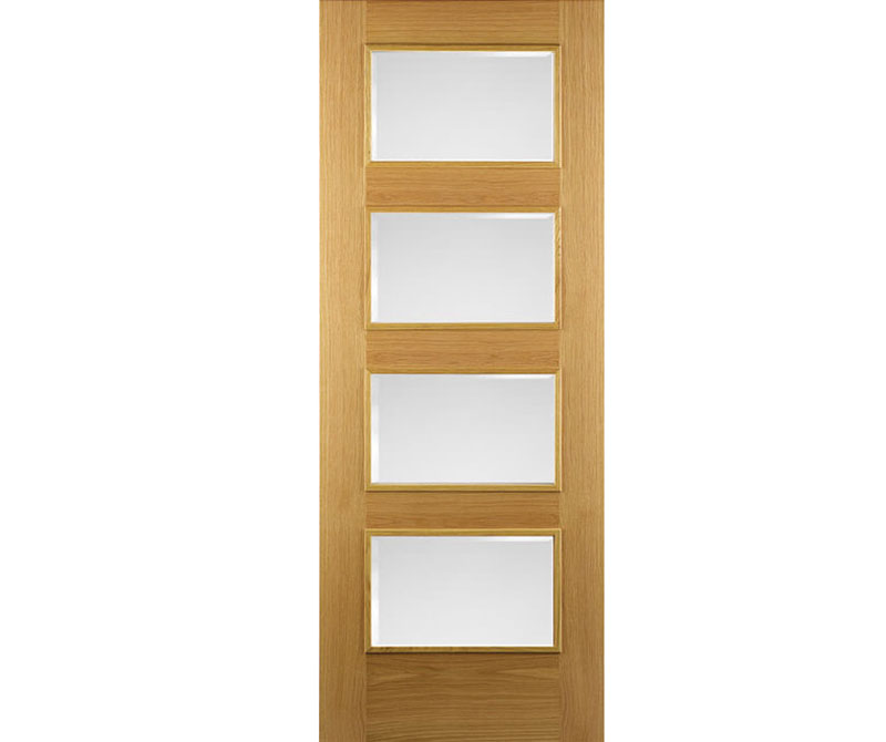 Burgos 4 light glazed door Oak