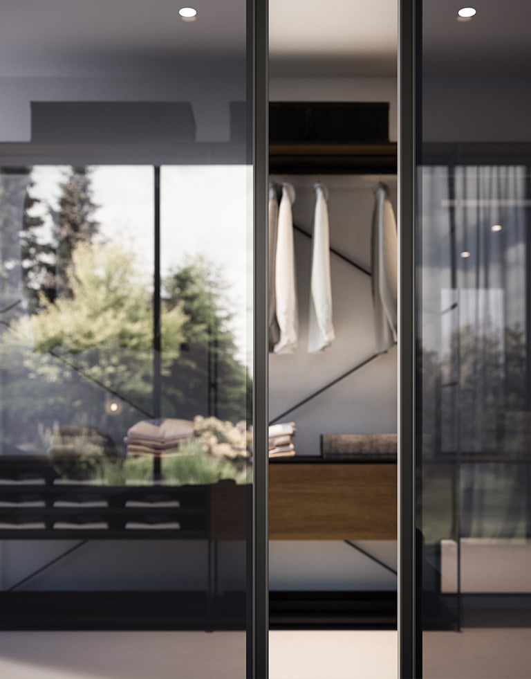 duet double doors with full height handles