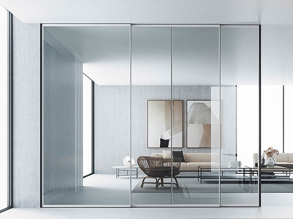 Duet sliding glass doors