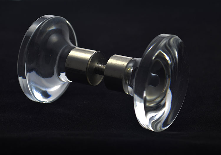 Cloud clear glass pull knobs for glass doors