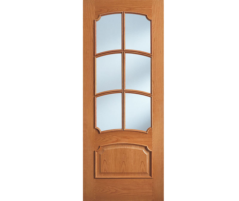 Perseo 6 light interior glazed door Cherry