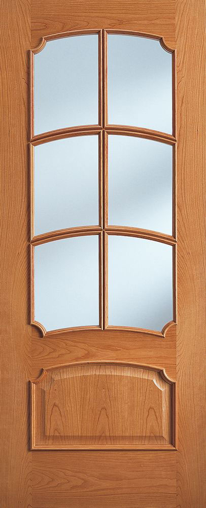 Perseo 6 light interior glazed door Cherry