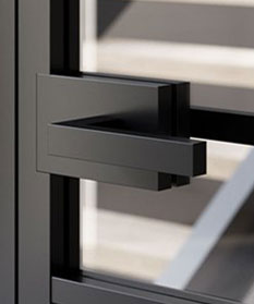 magnetic latch with lever handles