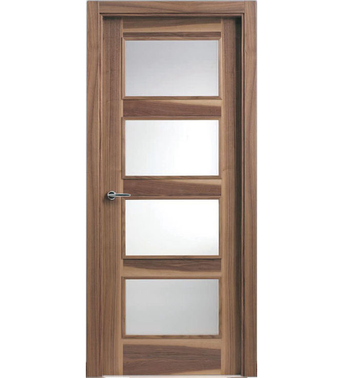 Vega 4 light interior door walnut