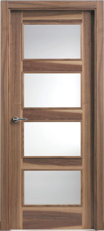Vega 4 light interior door walnut